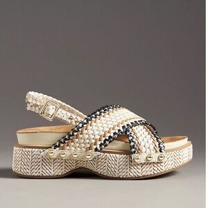 Kelsi Dagger Brooklyn Pace Raffia Platform Sandals